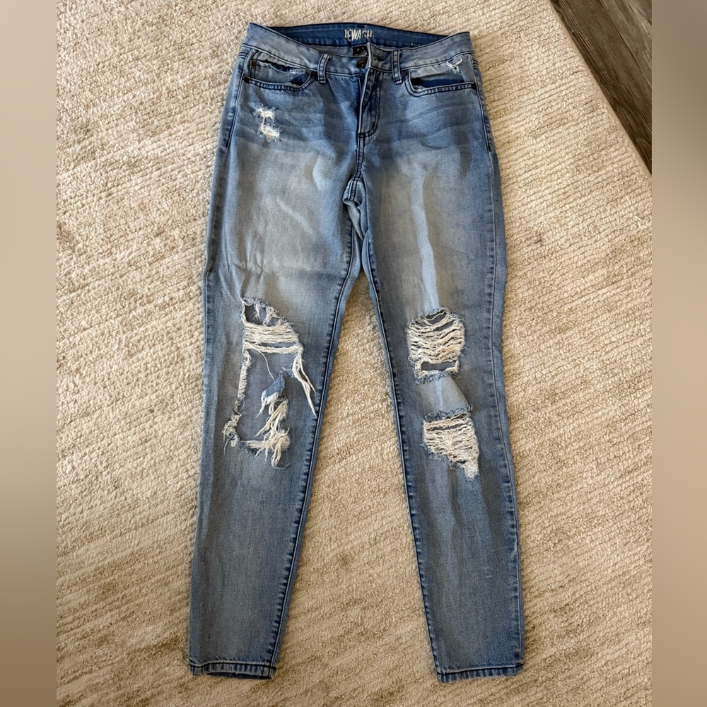 Distressed Blue Women's Jeans
